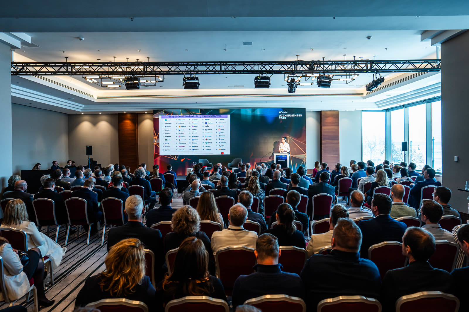 The conference hall at AI in Business 2025