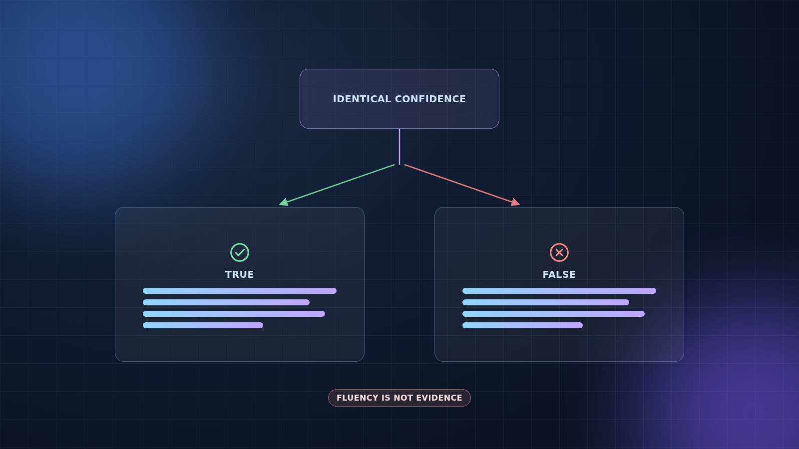 Fluency is not evidence
